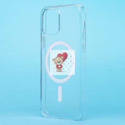 Чехол-накладка для Apple iPhone 12 (прозрачный) ORG PC Clear Case SafeMag