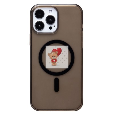 Чехол-накладка для Apple iPhone 13 Pro Max (черный) ORG PC Clear Case SafeMag