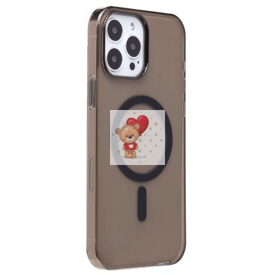 Чехол-накладка для Apple iPhone 13 Pro Max (черный) ORG PC Clear Case SafeMag