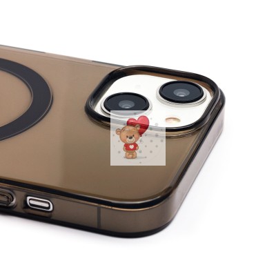 Чехол-накладка для Apple iPhone 14 (черный) ORG PC Clear Case SafeMag