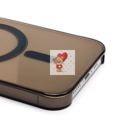 Чехол-накладка для Apple iPhone 14 (черный) ORG PC Clear Case SafeMag