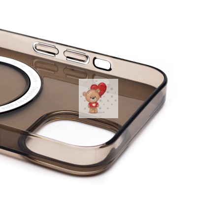 Чехол-накладка для Apple iPhone 14 (черный) ORG PC Clear Case SafeMag