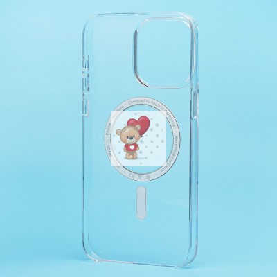 Чехол-накладка для Apple iPhone 15 Pro Max (прозрачный) ORG PC Clear Case SafeMag