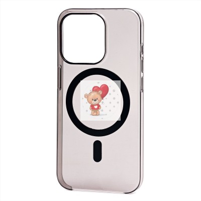 Чехол-накладка для Apple iPhone 15 Pro (черный) ORG PC Clear Case SafeMag