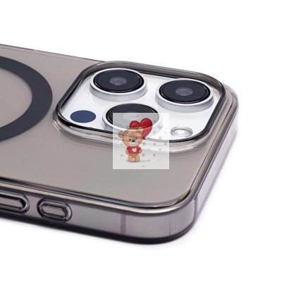 Чехол-накладка для Apple iPhone 15 Pro (черный) ORG PC Clear Case SafeMag