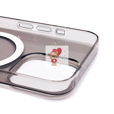 Чехол-накладка для Apple iPhone 15 Pro (черный) ORG PC Clear Case SafeMag