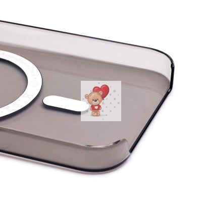 Чехол-накладка для Apple iPhone 15 Pro (черный) ORG PC Clear Case SafeMag