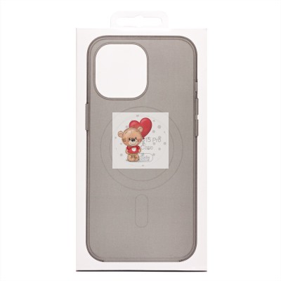 Чехол-накладка для Apple iPhone 15 Pro (черный) ORG PC Clear Case SafeMag