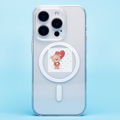 Чехол-накладка для Apple iPhone 15 Pro (прозрачный) ORG PC Clear Case SafeMag