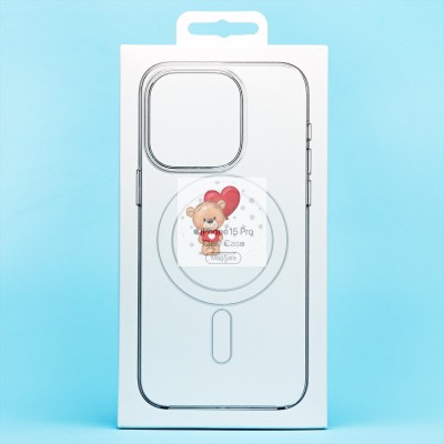 Чехол-накладка для Apple iPhone 15 Pro (прозрачный) ORG PC Clear Case SafeMag Чехол-накладка для Apple iPhone 15 Pro (прозрачный) ORG PC Clear Case SafeMag