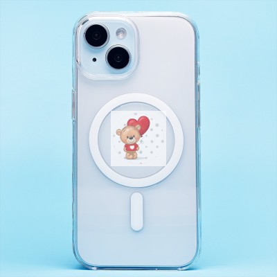 Чехол-накладка для Apple iPhone 15 (прозрачный) ORG PC Clear Case SafeMag