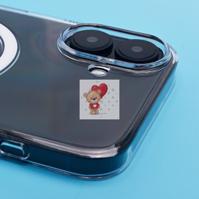 Чехол-накладка для Apple iPhone 16 Plus (прозрачный) ORG PC Clear Case SafeMag