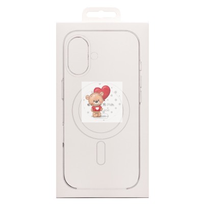 Чехол-накладка для Apple iPhone 16 Plus (прозрачный) ORG PC Clear Case SafeMag