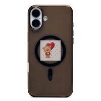 Чехол-накладка для Apple iPhone 16 Plus (прозрачный/черный) ORG PC Clear Case SafeMag