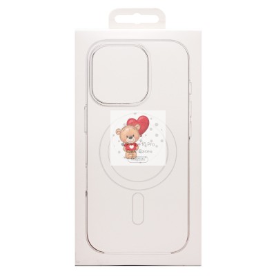 Чехол-накладка для Apple iPhone 16 Pro (прозрачный) ORG PC Clear Case SafeMag