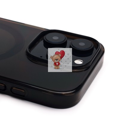 Чехол-накладка для Apple iPhone 16 Pro (прозрачный/черный) ORG PC Clear Case SafeMag