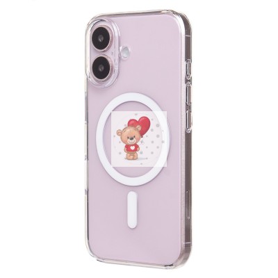 Чехол-накладка для Apple iPhone 16 (прозрачный) ORG PC Clear Case SafeMag Чехол-накладка для Apple iPhone 16 (прозрачный) ORG PC Clear Case SafeMag