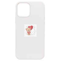Чехол-накладка для Apple iPhone 12 Pro Max (белый) ORG Silicone Case SafeMag с анимацией