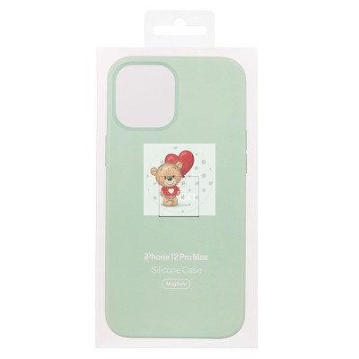 Чехол-накладка для Apple iPhone 12 Pro Max (фисташковый) ORG Silicone Case SafeMag с анимацией Чехол-накладка для Apple iPhone 12 Pro Max (фисташковый) ORG Silicone Case SafeMag с анимацией