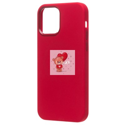 Чехол-накладка для Apple iPhone 12 (красный) ORG Silicone Case SafeMag с анимацией