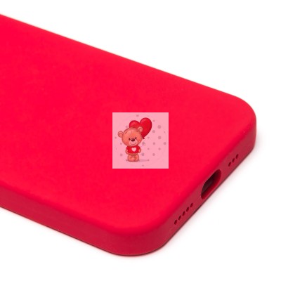 Чехол-накладка для Apple iPhone 12 (красный) ORG Silicone Case SafeMag с анимацией