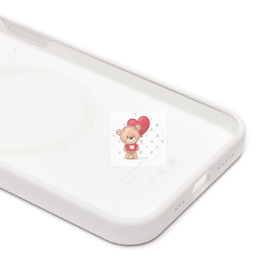 Чехол-накладка для Apple iPhone 12 Pro (белый) ORG Silicone Case SafeMag с анимацией Чехол-накладка для Apple iPhone 12 Pro (белый) ORG Silicone Case SafeMag с анимацией