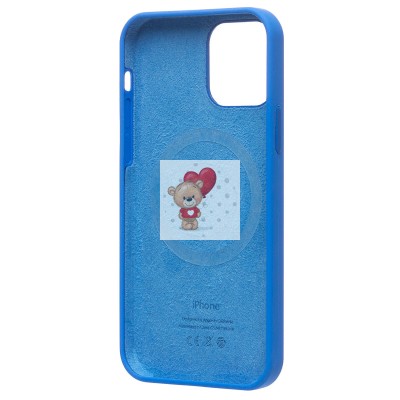Чехол-накладка для Apple iPhone 12 Pro (голубой) ORG Silicone Case SafeMag с анимацией Чехол-накладка для Apple iPhone 12 Pro (голубой) ORG Silicone Case SafeMag с анимацией