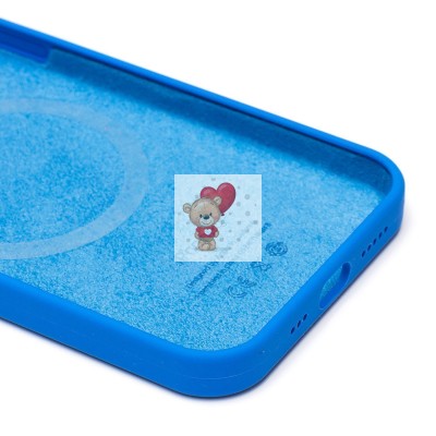 Чехол-накладка для Apple iPhone 12 Pro (голубой) ORG Silicone Case SafeMag с анимацией Чехол-накладка для Apple iPhone 12 Pro (голубой) ORG Silicone Case SafeMag с анимацией