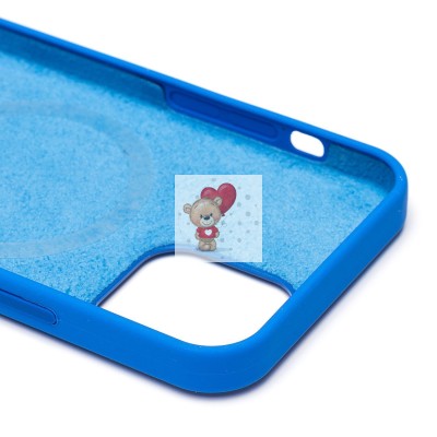 Чехол-накладка для Apple iPhone 12 Pro (голубой) ORG Silicone Case SafeMag с анимацией Чехол-накладка для Apple iPhone 12 Pro (голубой) ORG Silicone Case SafeMag с анимацией