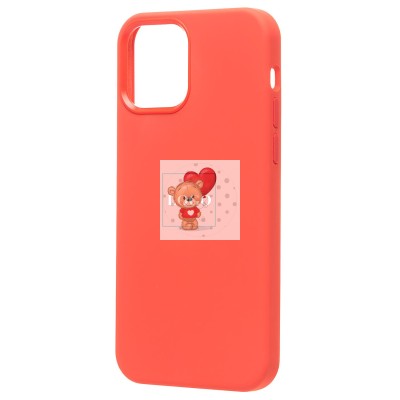 Чехол-накладка для Apple iPhone 12 Pro (розовый цитрус) ORG Silicone Case SafeMag с анимацией
