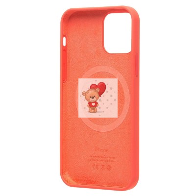 Чехол-накладка для Apple iPhone 12 Pro (розовый цитрус) ORG Silicone Case SafeMag с анимацией