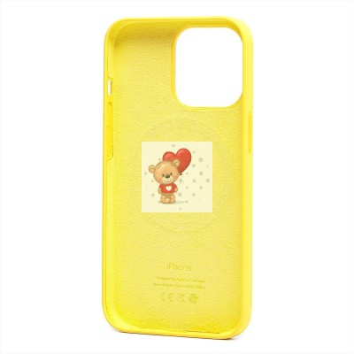 Чехол-накладка для Apple iPhone 13 Pro (лимонный) ORG Silicone Case SafeMag с анимацией