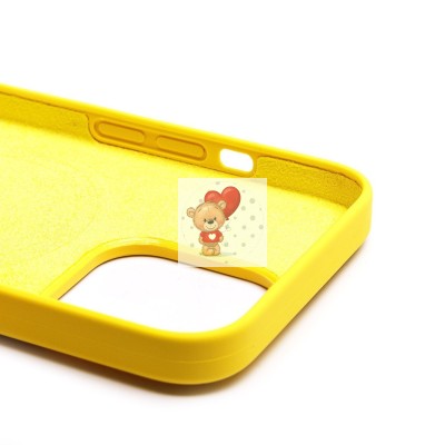 Чехол-накладка для Apple iPhone 13 Pro (лимонный) ORG Silicone Case SafeMag с анимацией