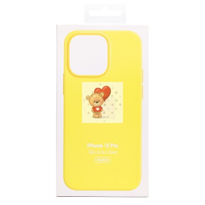 Чехол-накладка для Apple iPhone 13 Pro (лимонный) ORG Silicone Case SafeMag с анимацией