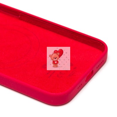 Чехол-накладка для Apple iPhone 13 Pro (красный) ORG Silicone Case SafeMag с анимацией