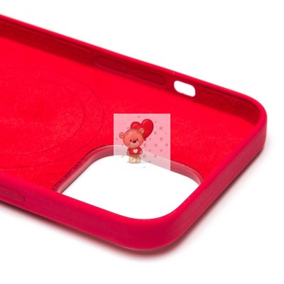 Чехол-накладка для Apple iPhone 13 Pro (красный) ORG Silicone Case SafeMag с анимацией