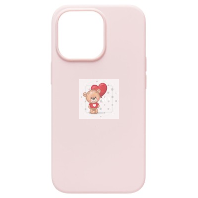 Чехол-накладка для Apple iPhone 13 Pro (розовый мел) ORG Silicone Case SafeMag с анимацией