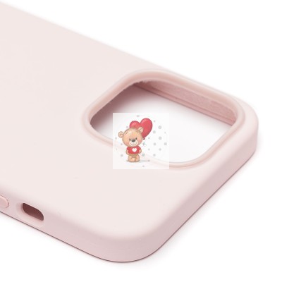 Чехол-накладка для Apple iPhone 13 Pro (розовый мел) ORG Silicone Case SafeMag с анимацией