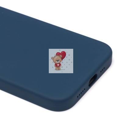 Чехол-накладка для Apple iPhone 13 Pro (синий омут) ORG Silicone Case SafeMag с анимацией