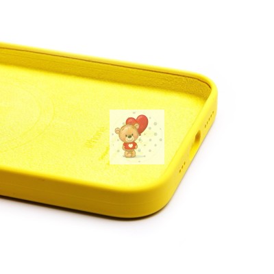 Чехол-накладка для Apple iPhone 13 (лимонный) ORG Silicone Case SafeMag с анимацией Чехол-накладка для Apple iPhone 13 (лимонный) ORG Silicone Case SafeMag с анимацией