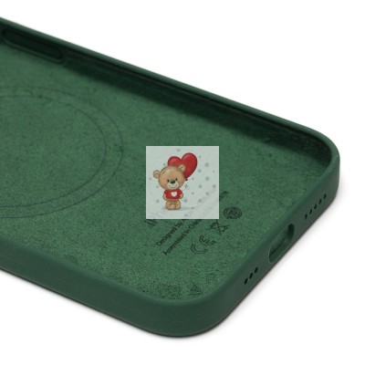 Чехол-накладка для Apple iPhone 13 (клевер) ORG Silicone Case SafeMag с анимацией Чехол-накладка для Apple iPhone 13 (клевер) ORG Silicone Case SafeMag с анимацией