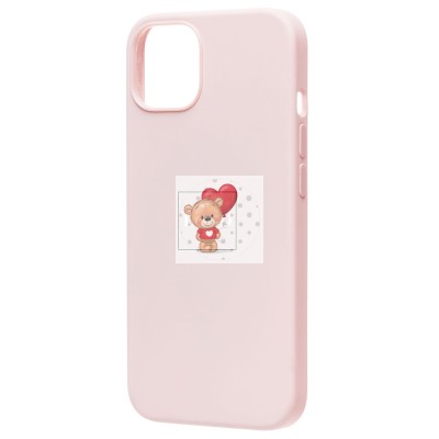 Чехол-накладка для Apple iPhone 13 (розовый мел) ORG Silicone Case SafeMag с анимацией Чехол-накладка для Apple iPhone 13 (розовый мел) ORG Silicone Case SafeMag с анимацией