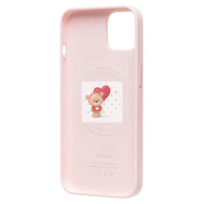 Чехол-накладка для Apple iPhone 13 (розовый мел) ORG Silicone Case SafeMag с анимацией Чехол-накладка для Apple iPhone 13 (розовый мел) ORG Silicone Case SafeMag с анимацией
