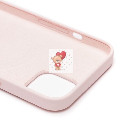 Чехол-накладка для Apple iPhone 13 (розовый мел) ORG Silicone Case SafeMag с анимацией Чехол-накладка для Apple iPhone 13 (розовый мел) ORG Silicone Case SafeMag с анимацией