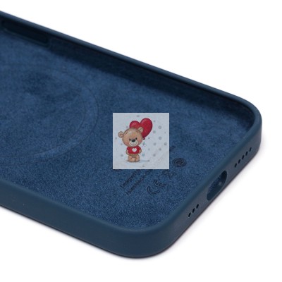 Чехол-накладка для Apple iPhone 13 (синий омут) ORG Silicone Case SafeMag с анимацией Чехол-накладка для Apple iPhone 13 (синий омут) ORG Silicone Case SafeMag с анимацией