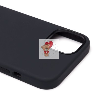 Чехол-накладка для Apple iPhone 13 (чёрный) ORG Silicone Case SafeMag с анимацией