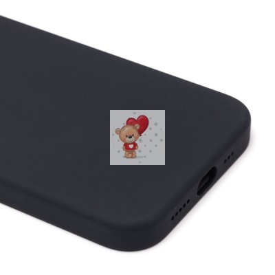 Чехол-накладка для Apple iPhone 13 (чёрный) ORG Silicone Case SafeMag с анимацией