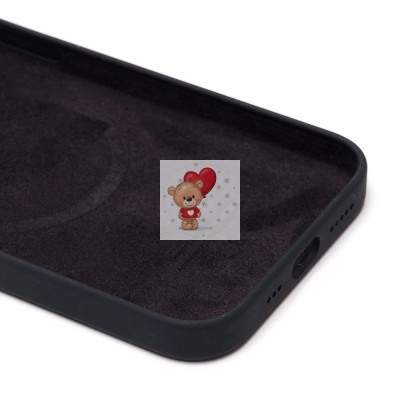 Чехол-накладка для Apple iPhone 13 (чёрный) ORG Silicone Case SafeMag с анимацией