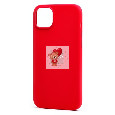 Чехол-накладка для Apple iPhone 14 Plus (красный) ORG Silicone Case SafeMag с анимацией