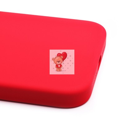 Чехол-накладка для Apple iPhone 14 Plus (красный) ORG Silicone Case SafeMag с анимацией